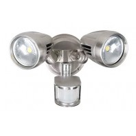 3A Lighting-DOUBLE SPOTLIGHT SENSOR TRICOLOUR - Black / White / Brush Chrome & Silver